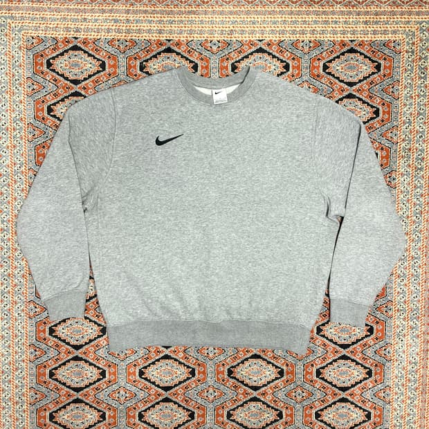 나이키 스우시 그레이 기모 맨투맨 남성L