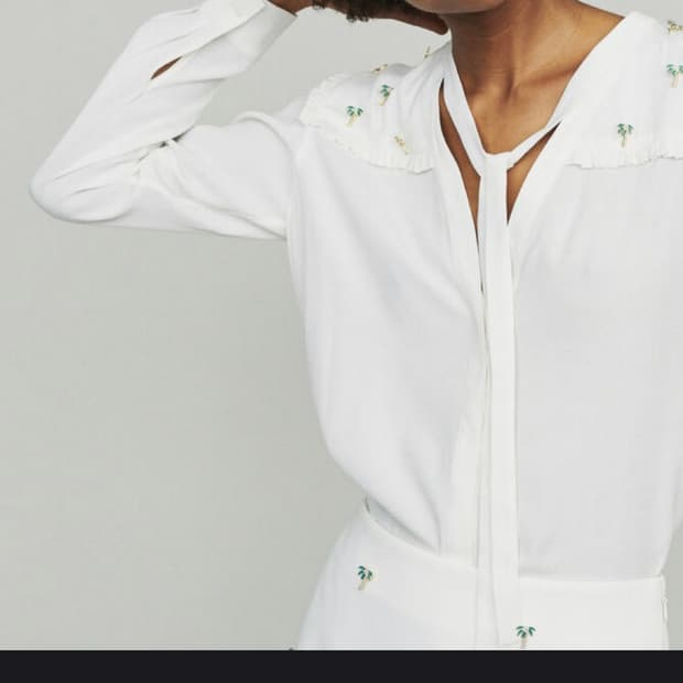 마쥬 야자 팬던트 블라우스