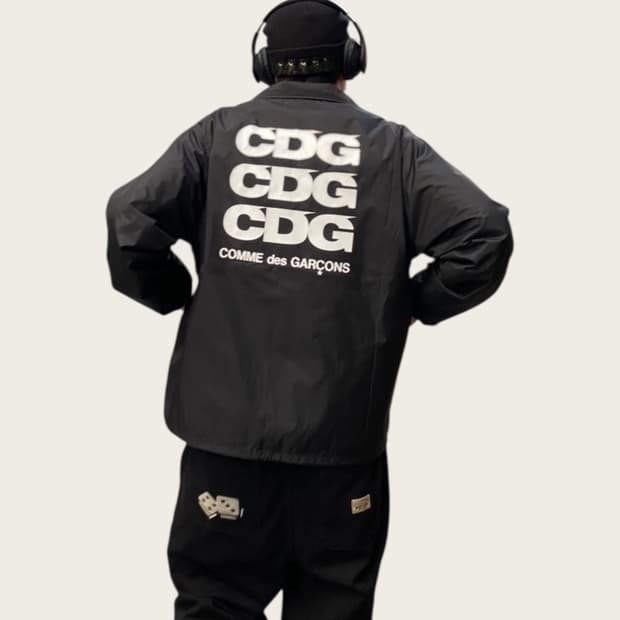 L/ 꼼데가르송 CDG 나일론 코치자켓