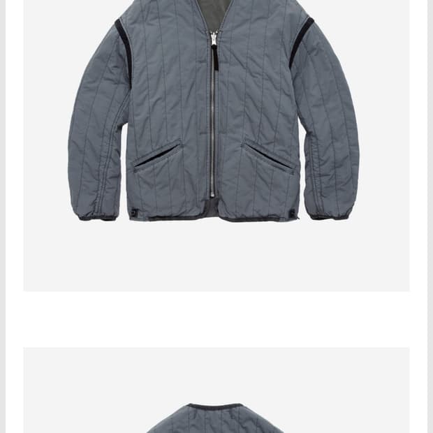 2)폴리테루 리버시블 라이너 자켓 세이지 그레이 제이드 25fw