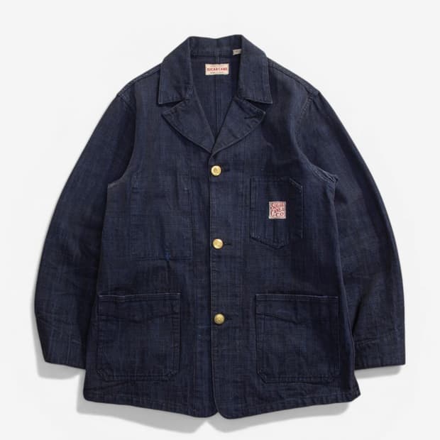 Sugar Cane Linen Cotton Coverall Jacket 