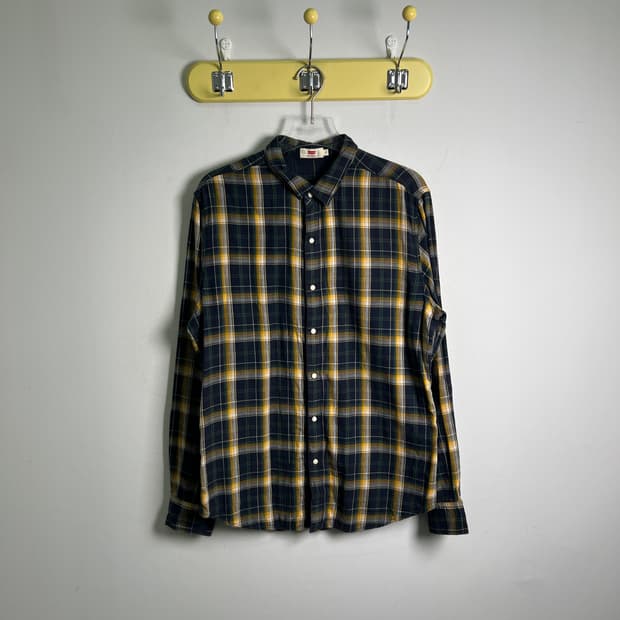 Levis 리바이스 슬림핏 체크 셔츠 L