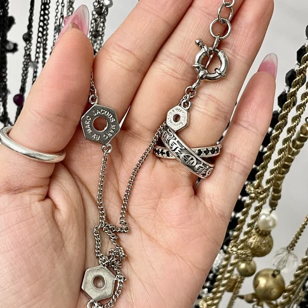 MBMJ 마크바이마크제이콥스 헥스 너트 네크리스