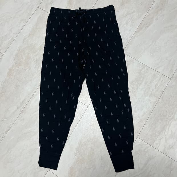 새상품 POLO 폴로 포니패턴 코튼 잠옷바지 파자마 XL