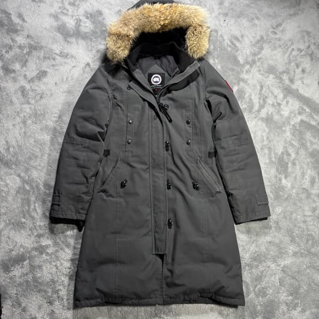 캐나다구스 여성 그레이 롱패딩