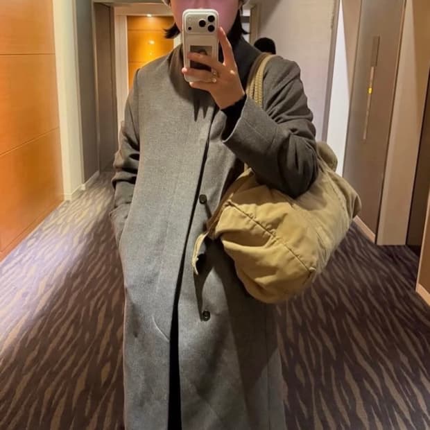 Duffle bag beige large
