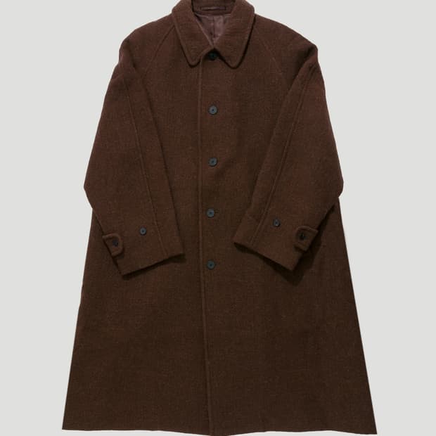 캡틴선샤인 25FW 엄브렐라 코트 브라운