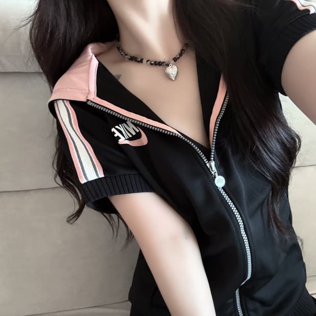 나이키 블랙핑크 반팔 져지
