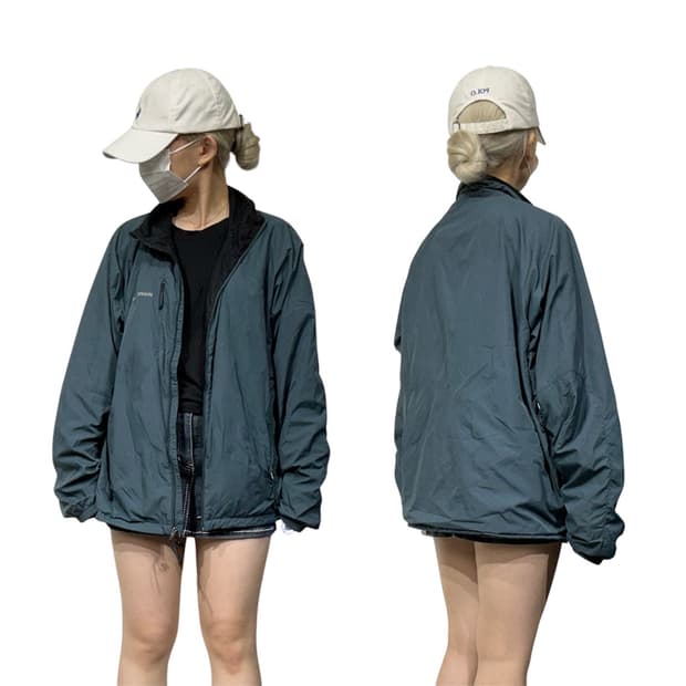 몽벨 그린 오버핏 바람막이 트랙 자켓 L