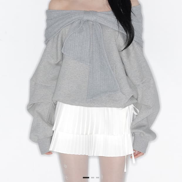 더티스 thetis 리본후드 그레이