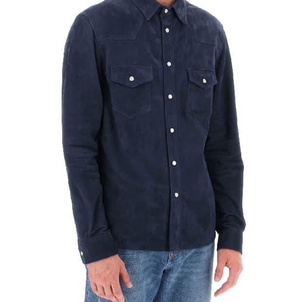 톰포드 스웨이드 웨스턴 셔츠자켓