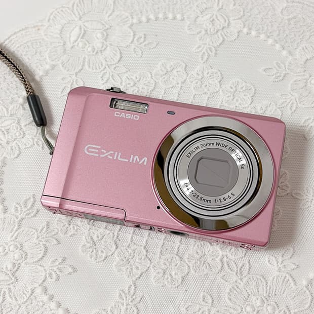 카시오 엑슬림 ZS5 핑크 코르티스 디카