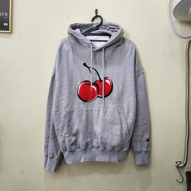[1] KIRSH 체리 로고 후드티 (그레이)