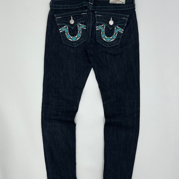 트루릴리젼 스키니 핏 데님팬츠