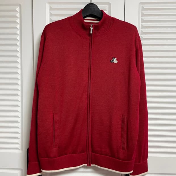 블랙앤화이트 방풍 니트