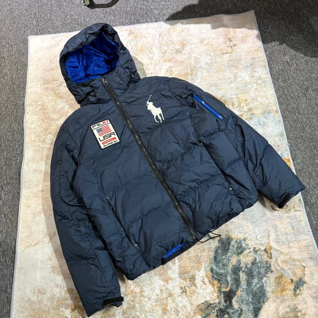 폴로 USA 팀 빅포니 후드패딩