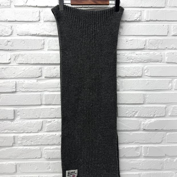 락피쉬 그레이 니트 머플러 