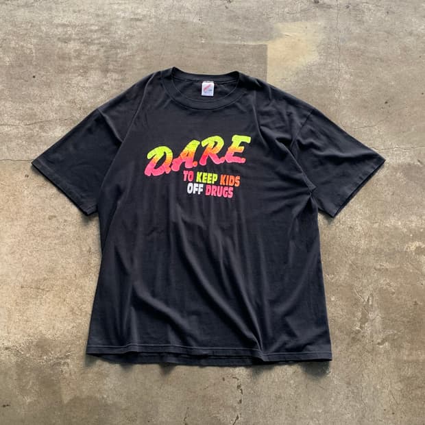 90s DARE 마약 단속 프로그램 프로모션 티셔츠