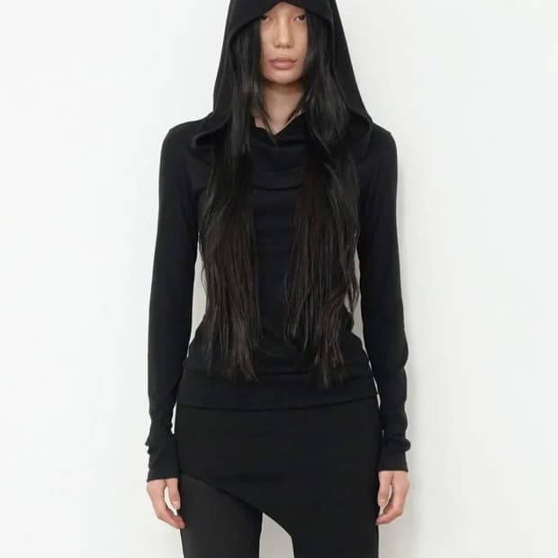 보헤미안서울 소프트 카울 후드티 블랙 판매