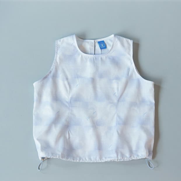 서서 summer rain sleeveless top(blue)