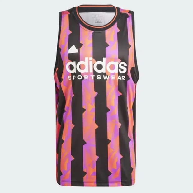 아디다스 티로 탱크탑 블랙퍼플 나시 m