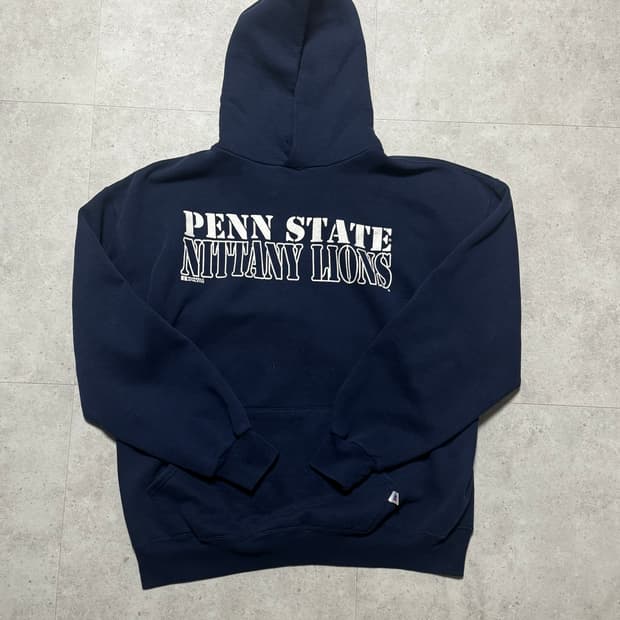 (XL) 빈티지 러셀 후드티 네이비