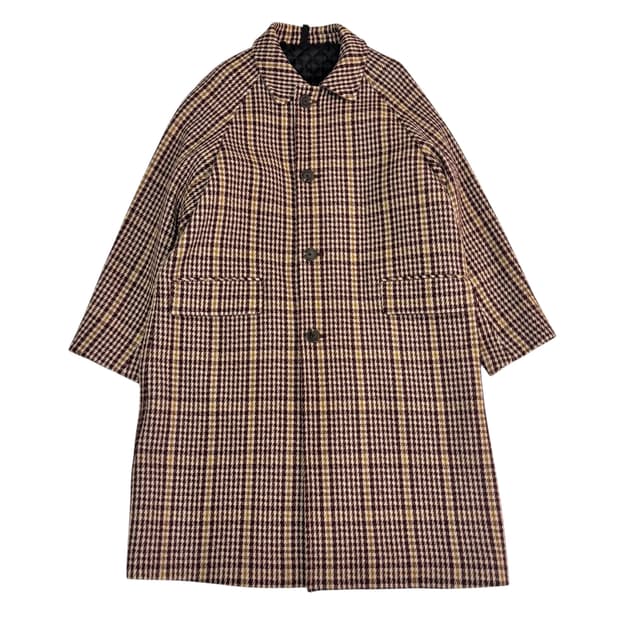 커스텀멜로우 하운드투스 신슐레이트 울 코트