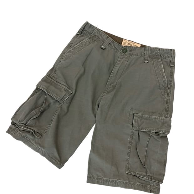 홀리스터 HCO 카고 밀리터리 반바지 카키 (32)