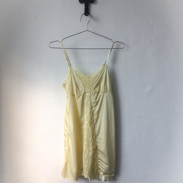 Lace point slip onepiece