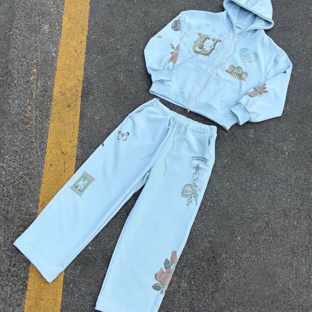 새상품) 언스테디마켓 후디 조거팬츠 셋업