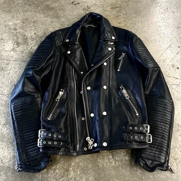 Cow Leather Biker Type Jacket
