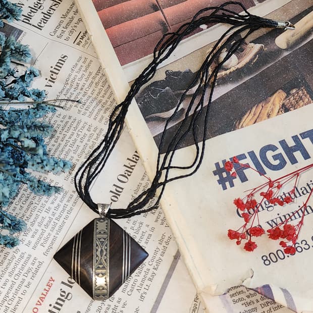 90s 프랑스 빈티지 쥬얼리 미스터리 심볼 보헤미안 빈티지 목걸이