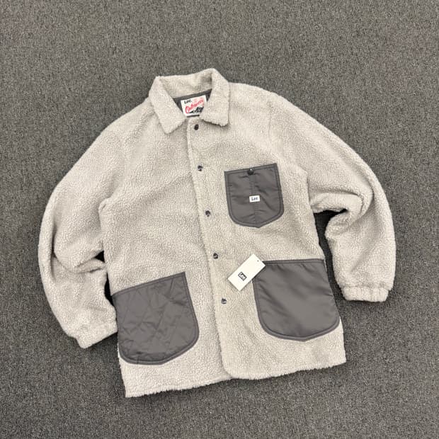 M)LEE 빈티지 그레이 플리스 자켓