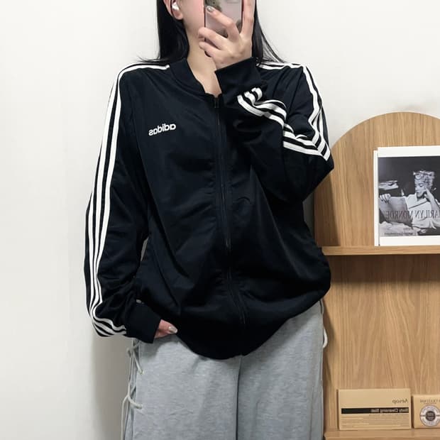 [정품] 아디다스 블랙 MTS 일자로고 져지 [ 2XL ]