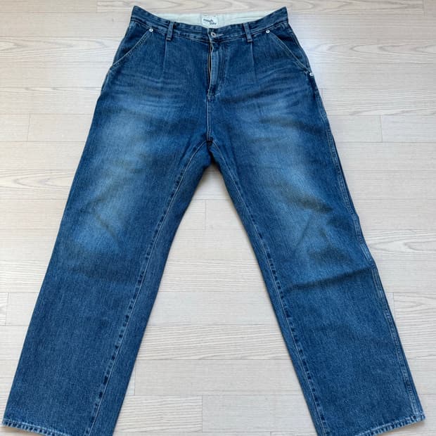 러프사이드 Drape Denim Pants Light Blue