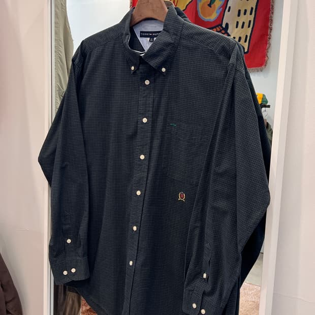 00s Tommy Hilfiger 타미힐피거 체크 셔츠
