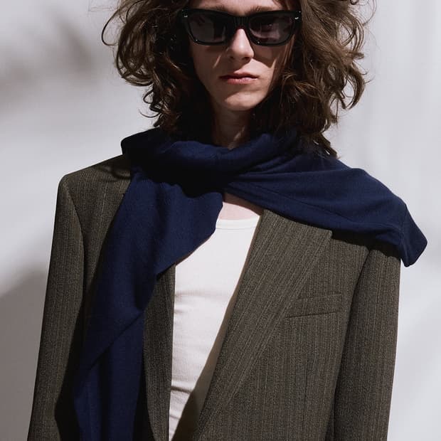 렉토 26SS RC 슬릭 실크 스카프 네이비