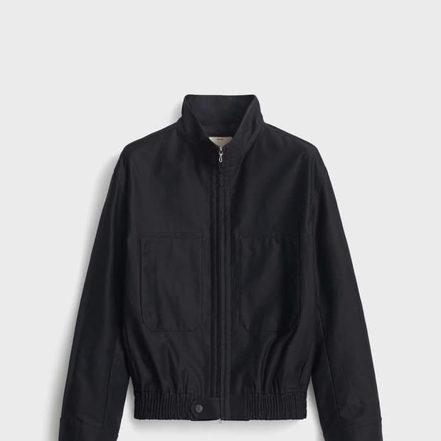 [5] 포터리 코튼 하이넥 블루종 다크 네이비