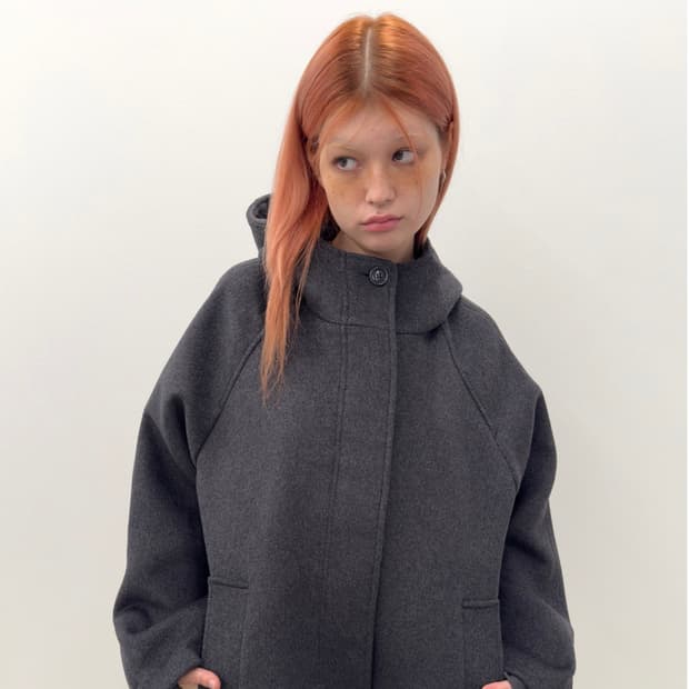 타입서비스 하프 코트 차콜 (새상품)