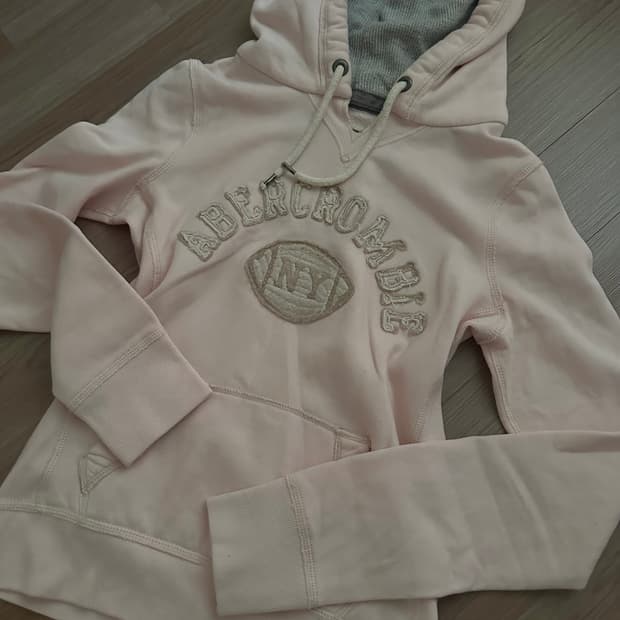 아베크롬비 핑크 딸기우유 딱붙 후드티