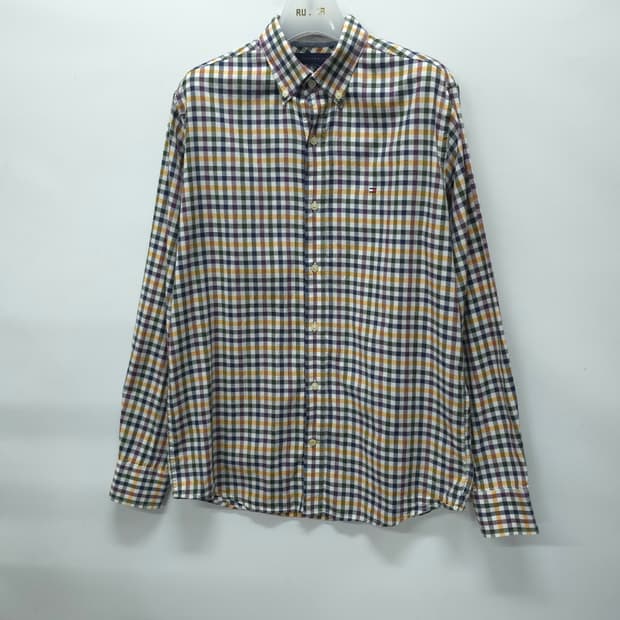 타미힐피거 빈티지핏 멀티 컬러 체크 셔츠 (95~100)