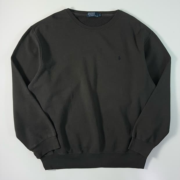 Polo  폴로 랄프로렌 90,s 자수 차콜 맨투맨