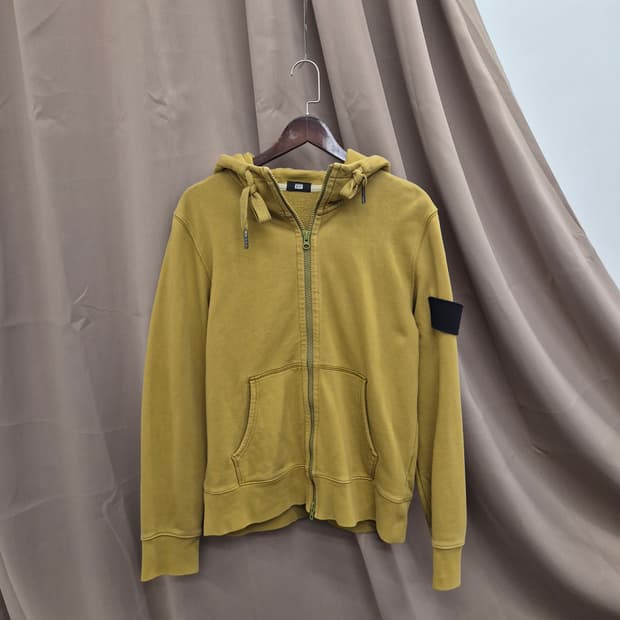 오니츠카타이거 후드 집업 겨자색 L