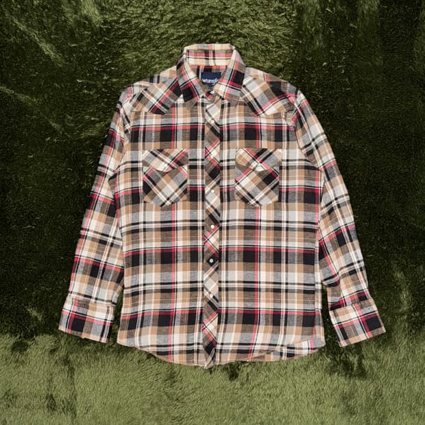 [M] Wrangler 올드 랭글러 펄 스냅 웨스턴 셔츠 플레이드