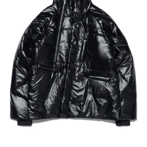 노매뉴얼 더블 지퍼 점퍼 메탈릭 블랙