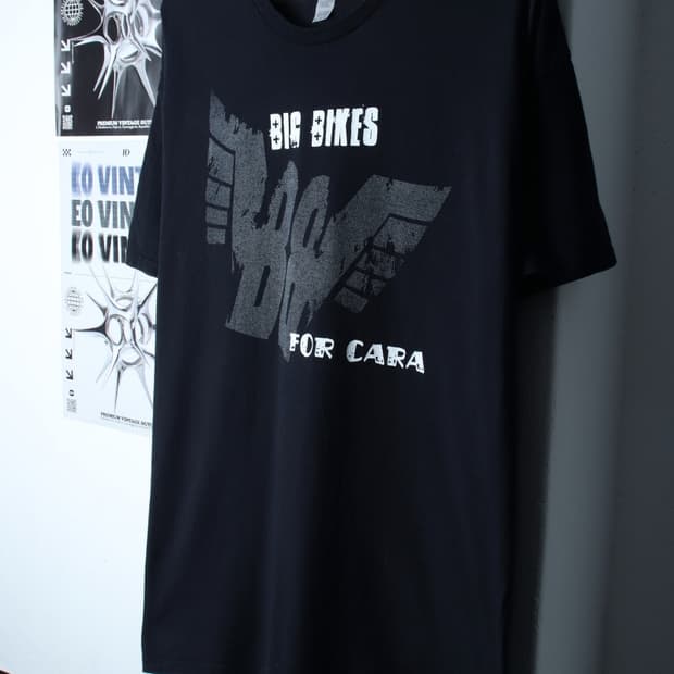 (XL-3XL) 길단 반팔 티셔츠 USA 빅사이즈 블랙 락티-H31239