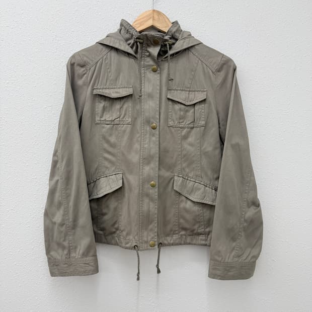 빈티지 KLEIN PLUS 베이지 후드 바람막이