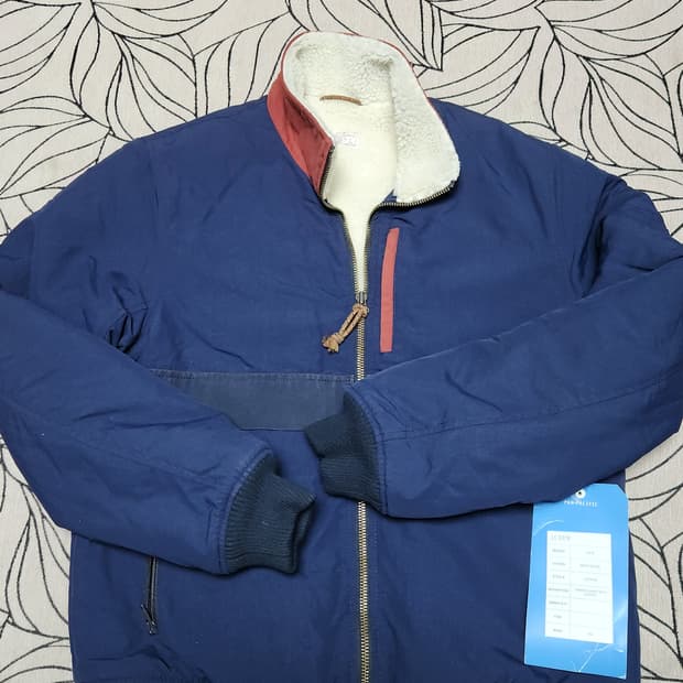 월리스 앤 반스 쉘파 워크자켓  네이비 L 넉넉100 새상품