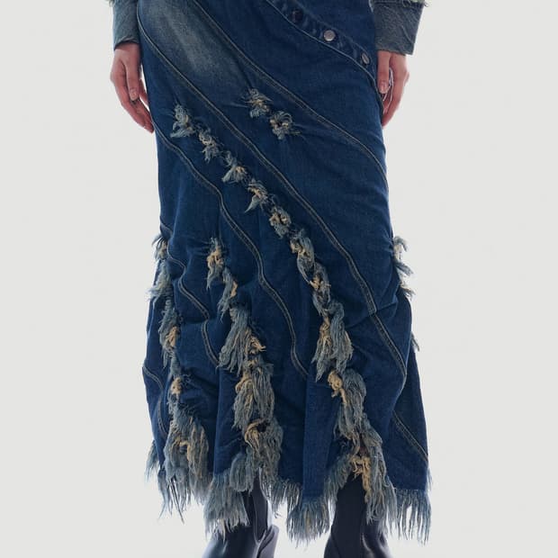 [S] 폰더럴 RAVEL 스모크 데님 스커트