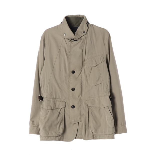 TIME 베이지 사이드 버클 사파리 자켓 L